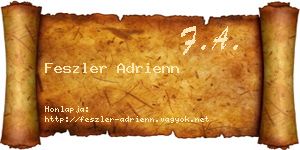 Feszler Adrienn névjegykártya